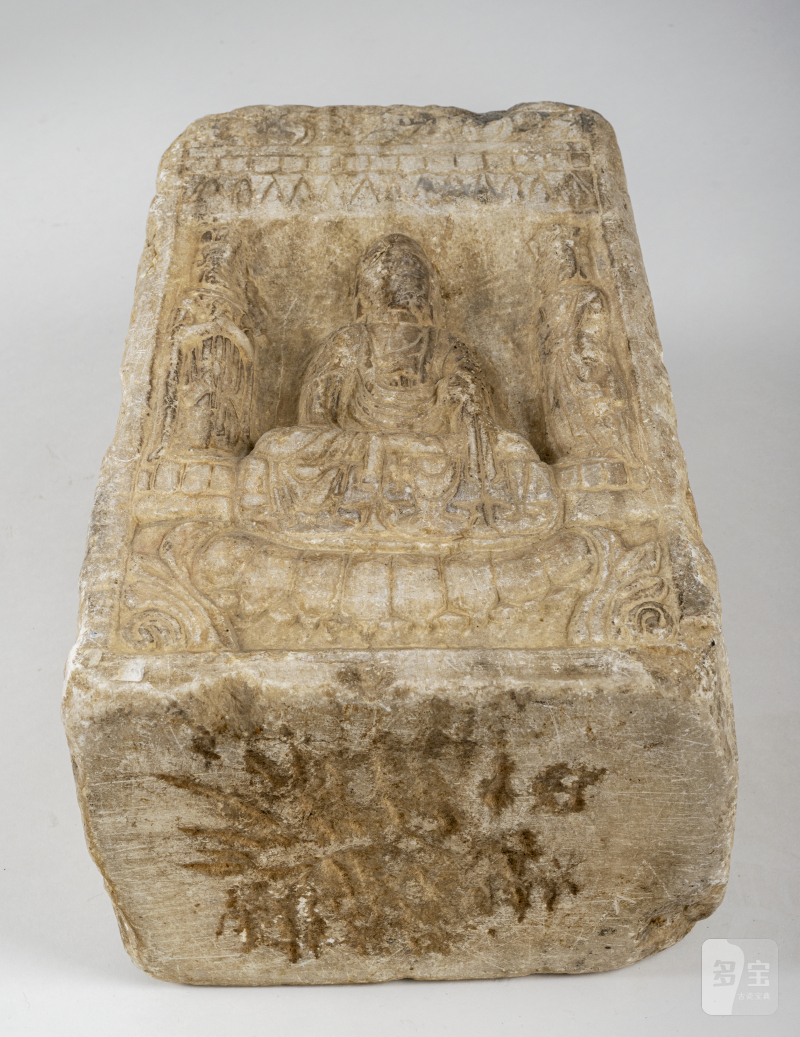 A MARBLE PILLAR DEPICTING VARIOUS BUDDHIST FIGURES - 图6